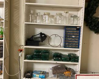 clean garage with lots of items 