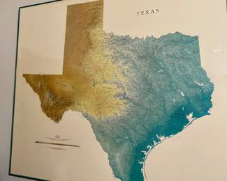 very cool large Texas map 