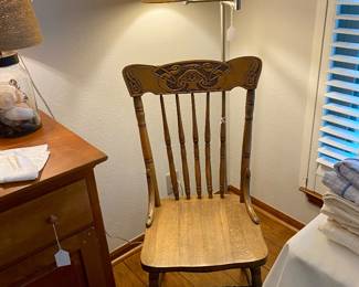  antique oak chairs 