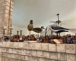hand carved shore birds 