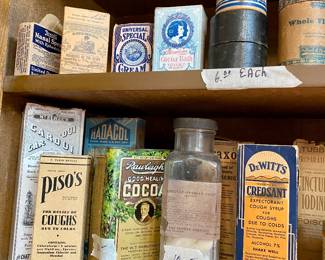 wonderful collection of antique pharmacy items 