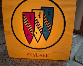 Buick Skylark Dealership Sign "Lighted"