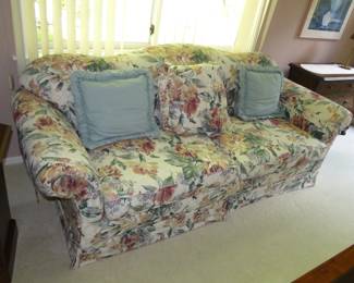 Floral sofa