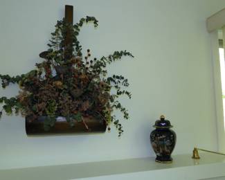 Ginger jar and plant display