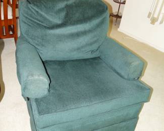 Green side chairs