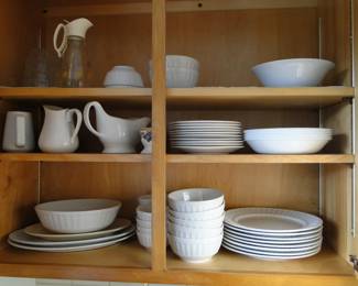 White dish set by Gibson