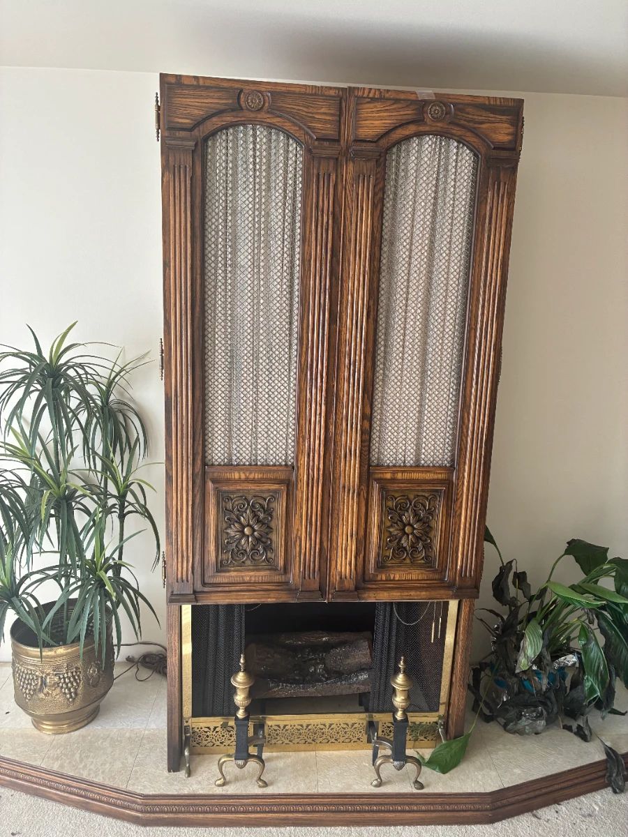 fireplace cabinet
