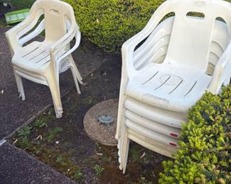 plastic chairs