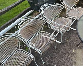 metal chairs