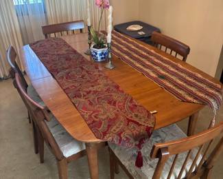 mid century dining room table