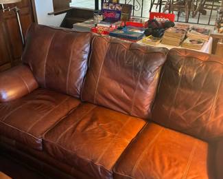 leather sofa