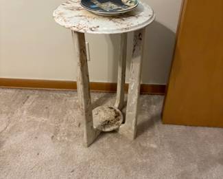 . . . marble plant stand