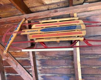 . . . and a vintage Gladding sled