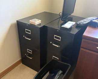 . . . two two-drawer file drawers
