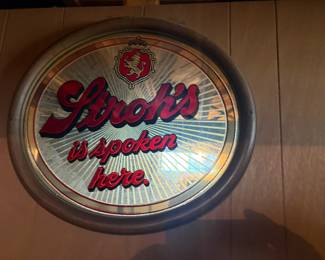 . . . Stroh's oval mirror