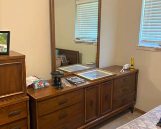 . . . and matching mirrored dresser