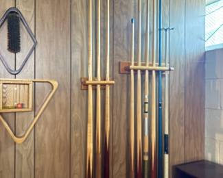 . . . pool cues