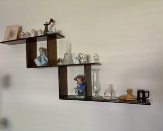 . . . retro wall shelf with little treasures