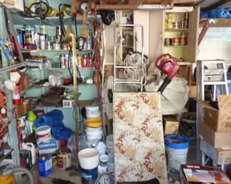 Garage!Loaded ! There Are Tools, Bike, Fishing Poles, Wheelchair And Lots Of Misc Items, Come Dig For Treasures!!
