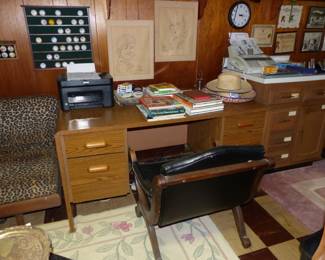 Vintage Desks, Desk Chairs & Misc Items
