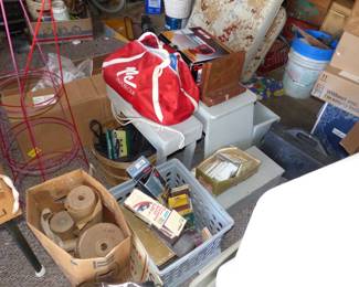 Garage!Loaded ! There Are Tools, Bike, Fishing Poles, Wheelchair And Lots Of Misc Items, Come Dig For Treasures!!