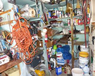 Garage!Loaded ! There Are Tools, Bike, Fishing Poles, Wheelchair And Lots Of Misc Items, Come Dig For Treasures!!