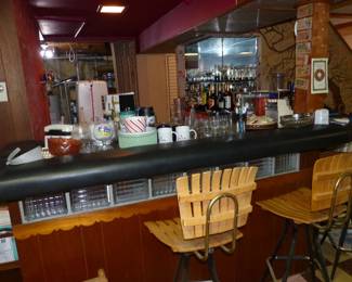 Vintage Bar Stools & Misc Vintage Bar Items