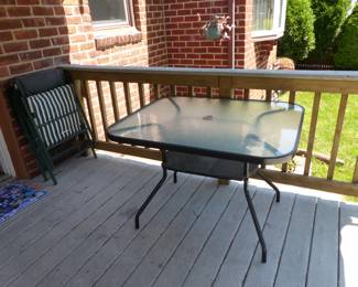 Outdoor Table, Outdoor Folding Chairs