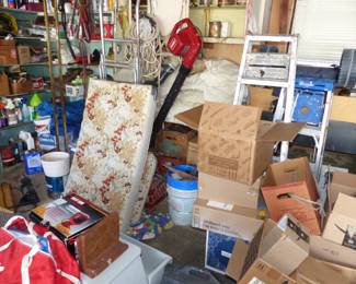 Garage!Loaded ! There Are Tools, Bike, Fishing Poles, Wheelchair And Lots Of Misc Items, Come Dig For Treasures!!