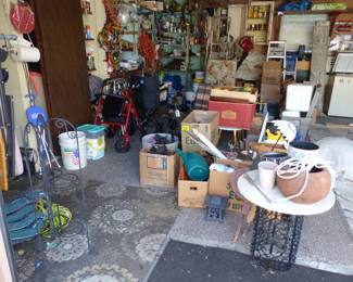 Garage!Loaded ! There Are Tools, Bike, Fishing Poles, Wheelchair And Lots Of Misc Items, Come Dig For Treasures!!