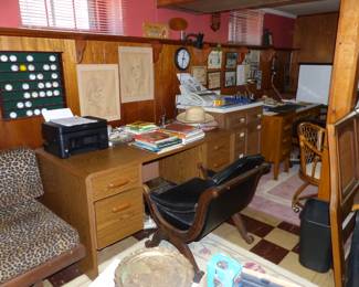 Vintage Desks, Desk Chairs & Misc Items