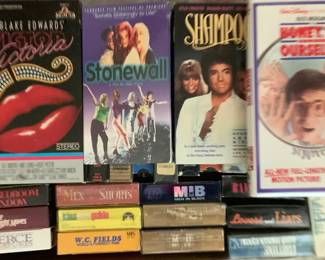 Large amount of VHS tapes