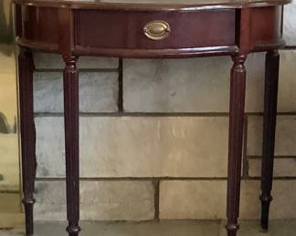 Vintage 1980s Bombay & Co. side table with drawer