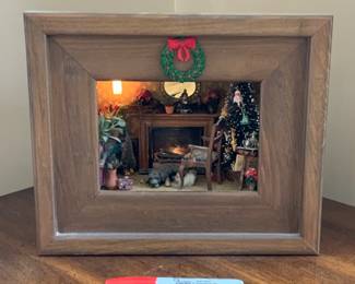 Illuminated Christmas diorama