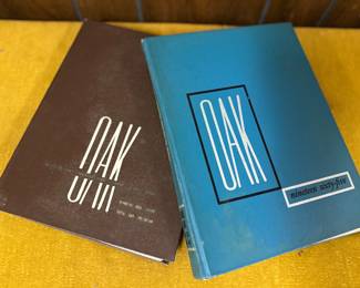 1965 "The Oak" yearbooks from Dondero High School in Royal Oak, Michigan, known to contain photos of Glenn Frey of The Eagles as a junior
