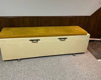 Vintage cedar storage chest 