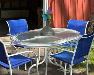 Patio table and chairs 
