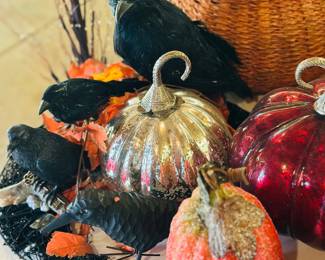 Halloween-themed decorative items
