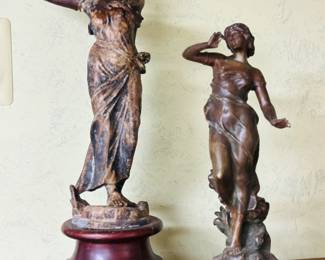 Bronze-style sculptures