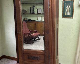 Antique oak wardrobe
