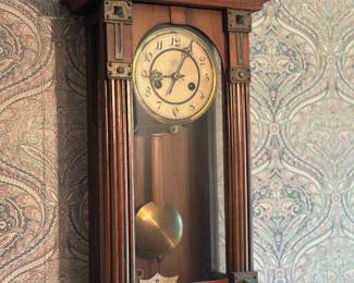 Antique Vienna regulator wall clock