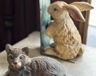 Cast iron bookend , door stop, figurine 