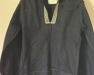 US Navy "Cracker Jack" dress blue wool jumper uniform top.