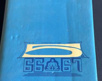 Mobile Construction Battalion 5 Seabees cruise book from their 1966-1967 Vietnam deployment.