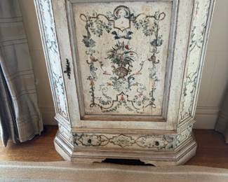 $920. Pair of painted chests. One drawer and a shelf inside . 31"w x 14"d x 37"h.