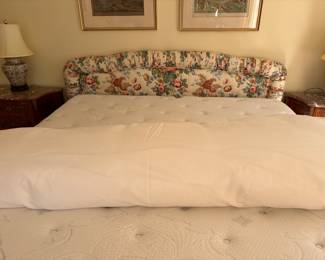 King Headboard and Beautyrest Collection mattress. 78"w x 3.5"d x 44"h.