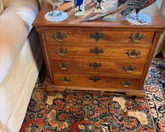 Pair of Antique four drawer chest 30 inches wide by 21 inches deep by 26 1/2 inches high.