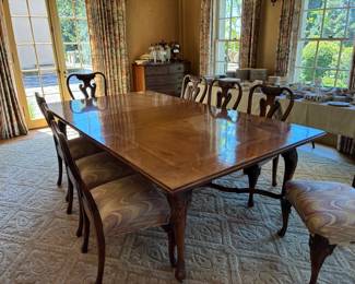 view underneath the end of the table
