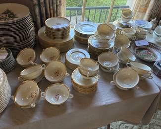 Antique and vintage porcelain collectibles and china sets for sale during in-person shopping only.