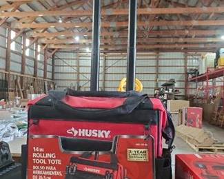 Husky 14 in. 13 Pocket Rolling Tool Bag